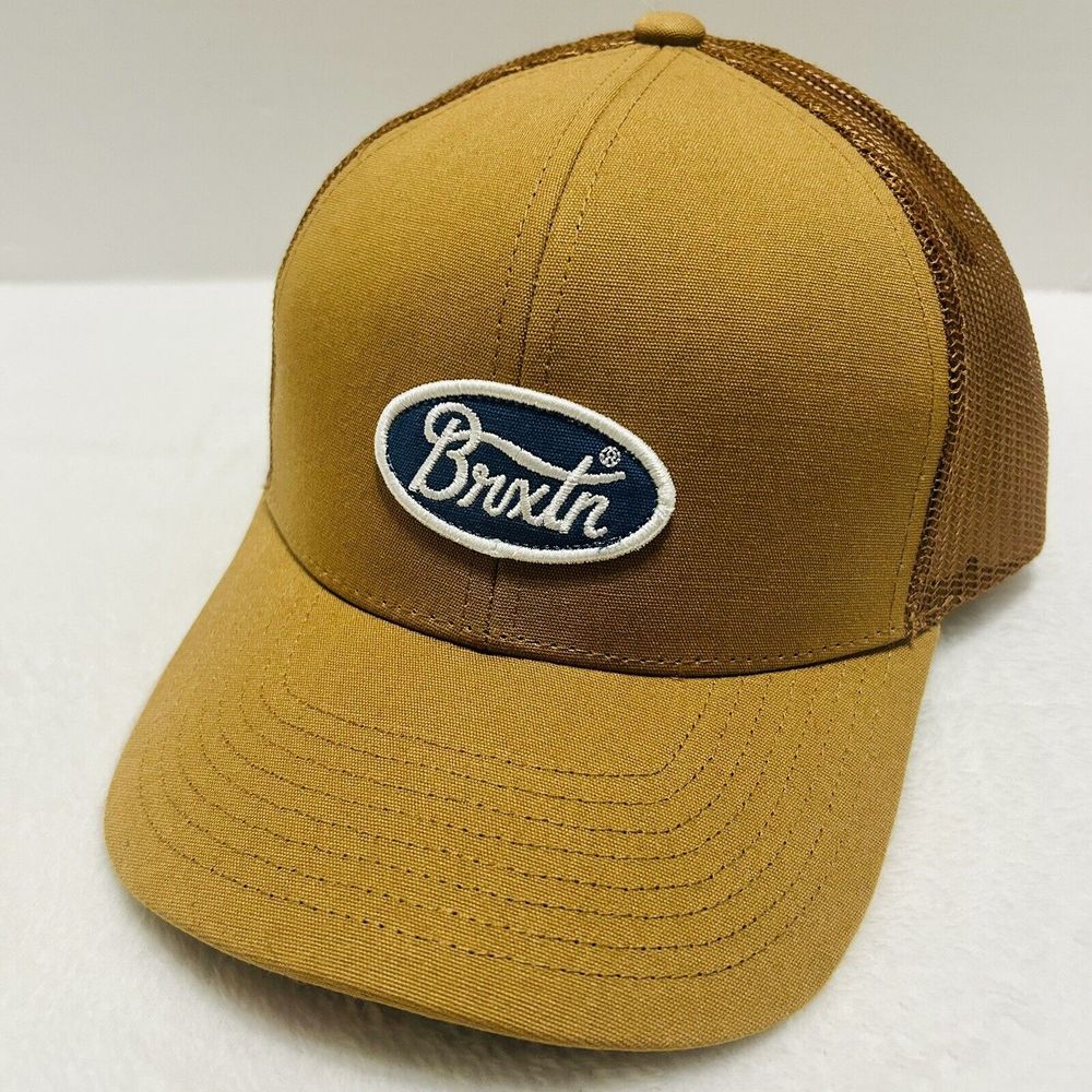 Brixton Parsons MP Copper Trucker Hat Cap‎ Snapback Adjustable Brown Workwear